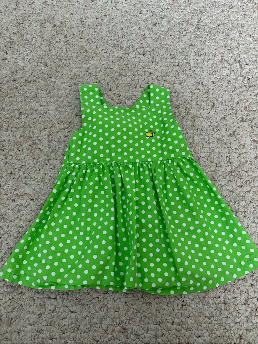 Masters Green Polka Dot Sundress baby girl